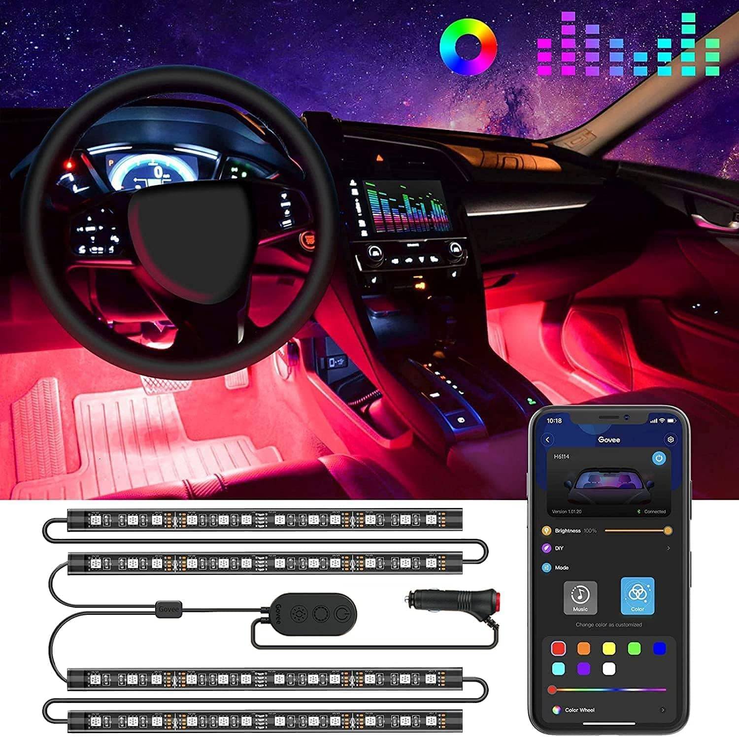 LED Car Interior Ambient Light Strip