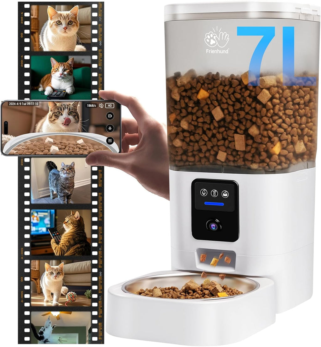 Automatic Pet Feeder with Camera WiFi