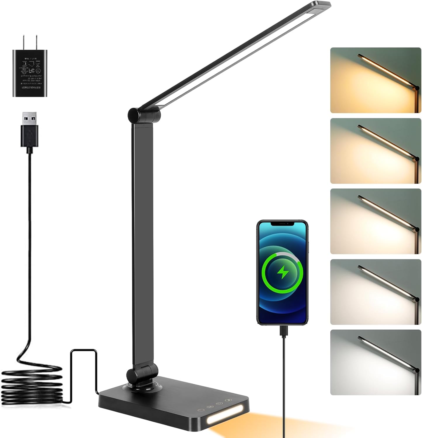 LED Desk Lamp USB Touch Dimmer