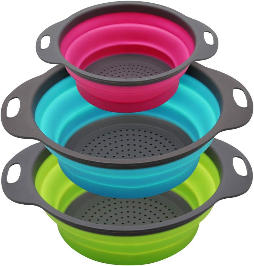 Foldable Silicone Colander Strainer